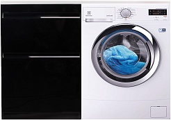 Style Line Тумба с раковиной Даймонд 120 L Glass Люкс Plus черная – фотография-2